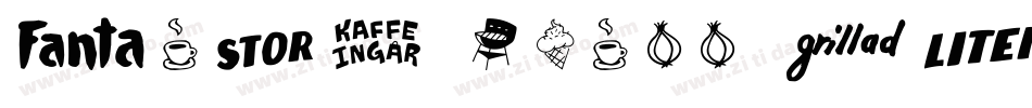 Fish Grill Outline [Regular] by 7NTypes字体转换
